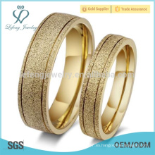 Forme los anillos de dedo del anillo de la manera, las nuevas alianzas de oro del dedo del oro del diseño